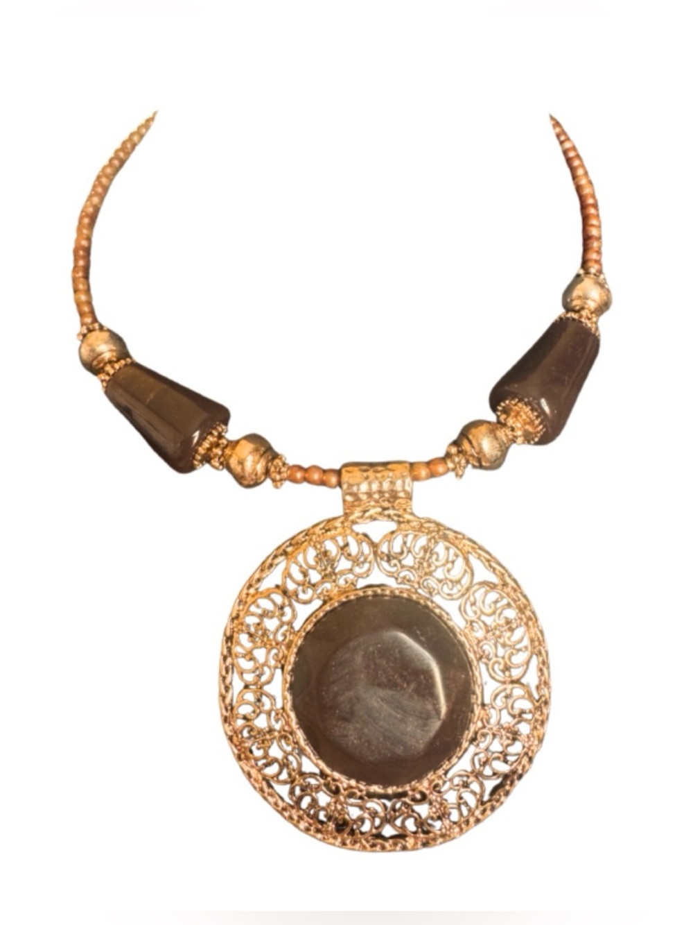 Brown Choker Necklace